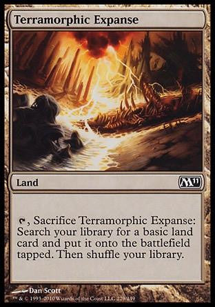 **1x FOIL Terramorphic Expanse** MTG M11 Core Set Common MINT land