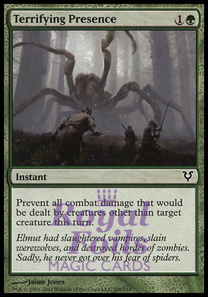 Terrifying Presence 3x FOIL AVR MTG Avacyn Restored Common MINT green