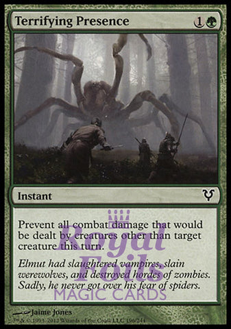 Terrifying Presence 3x FOIL AVR MTG Avacyn Restored Common MINT green