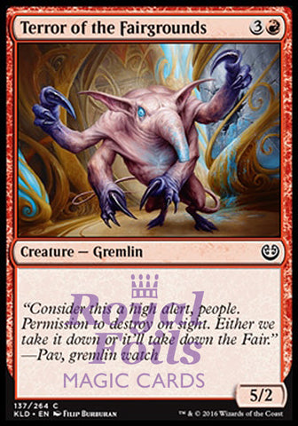 Terror of the Fairgrounds 4x FOIL KLD MTG Kaladesh Common MINT red