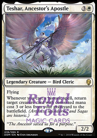 Teshar, Ancestor's Apostle 1x FOIL DOM MTG Dominaria Rare MINT white