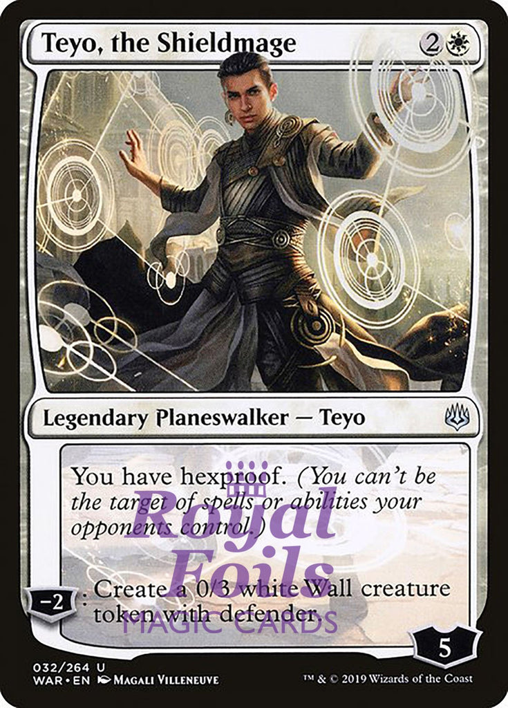 **1x FOIL Teyo, the Shieldmage** WAR MTG War of the Spark Uncommon MINT white