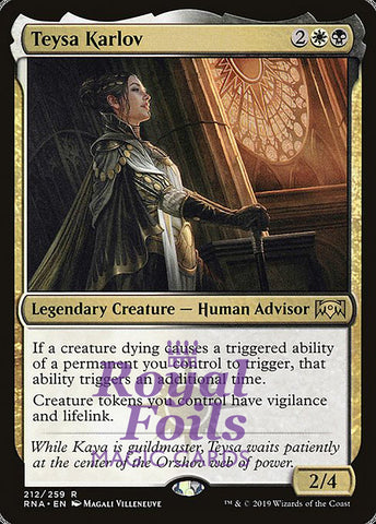 Teysa Karlov 1x FOIL RNA MTG Ravnica Allegiance Rare MINT white black