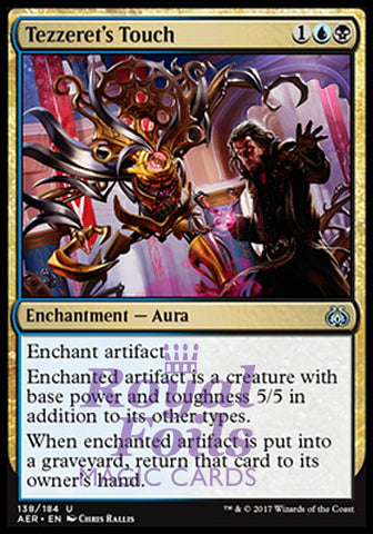 Tezzeret's Touch 2x FOIL AER MTG Aether Revolt Uncommon MINT blue black