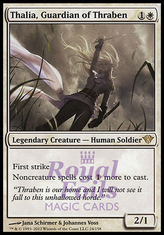 Thalia Guardian of Thraben 1x FOIL DKA MTG Dark Ascension Rare NM white