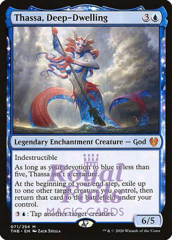 Thassa, Deep-Dwelling 1x FOIL THB MTG Theros Beyond Death Mythic MINT blue