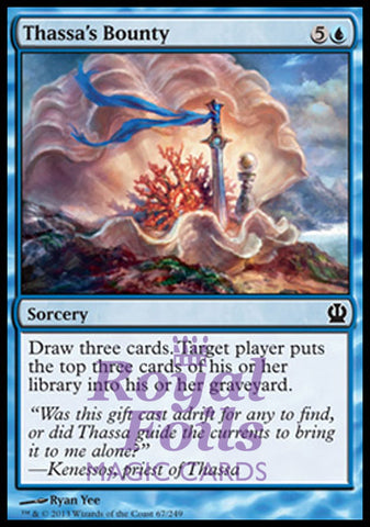 Thassa's Bounty 4x FOIL THS MTG Theros Common MINT blue