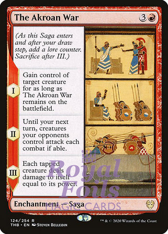 The Akroan War 2x FOIL THB MTG Theros Beyond Death Rare MINT red