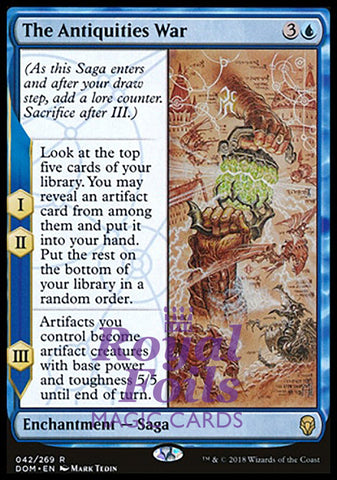 The Antiquities War 1x FOIL DOM MTG Dominaria Rare MINT blue