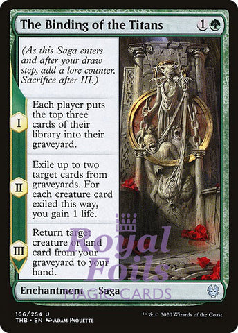 The Binding of the Titans 4x FOIL THB MTG Theros Beyond Death Uncommon MINT green
