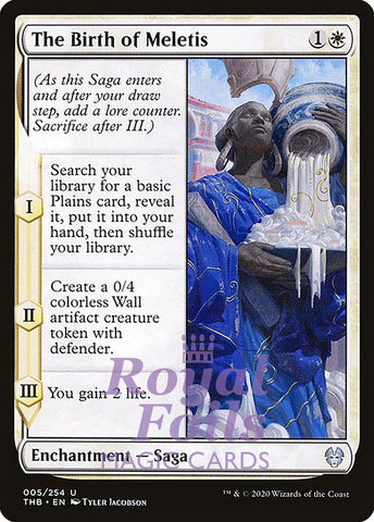 The Birth of Meletis 2x FOIL THB MTG Theros Beyond Death Uncommon MINT white