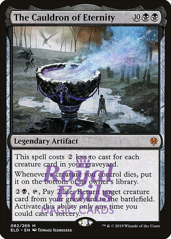 **1x FOIL The Cauldron of Eternity** ELD MTG Throne of Eldraine Mythic MINT black