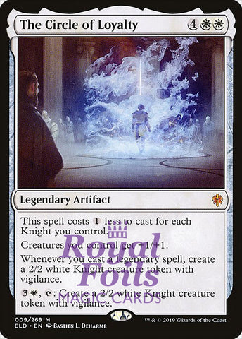 **1x FOIL The Circle of Loyalty** ELD MTG Throne of Eldraine Mythic MINT white