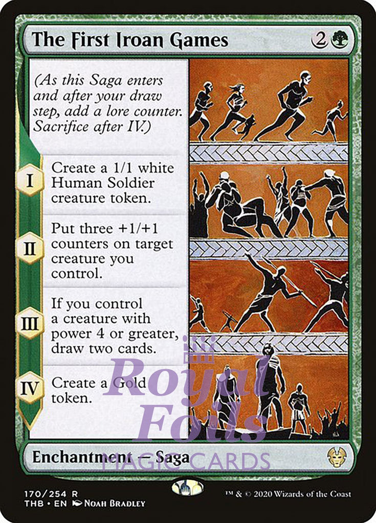 **2x FOIL The First Iroan Games** THB MTG Theros Beyond Death Rare MINT green