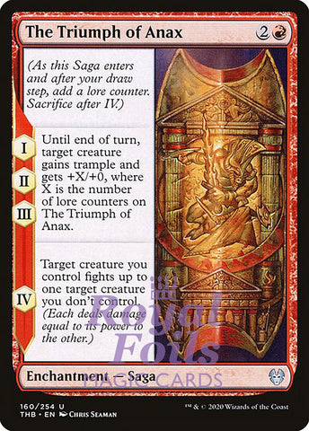 The Triumph of Anax 4x FOIL THB MTG Theros Beyond Death Uncommon MINT red