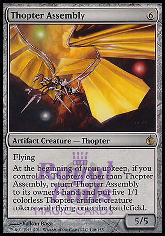 **1x FOIL Thopter Assembly** MBS MTG Mirrodin Besieged Rare MINT artifact