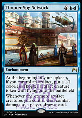 Thopter Spy Network 1x FOIL ORI MTG Magic Origins Rare MINT blue