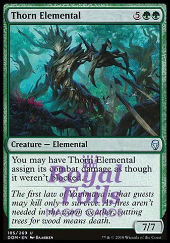 **2x FOIL Thorn Elemental** DOM MTG Dominaria Uncommon MINT green