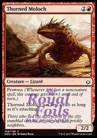 Thorned Moloch 4x FOIL HOU MTG Hour of Devastation Common MINT red