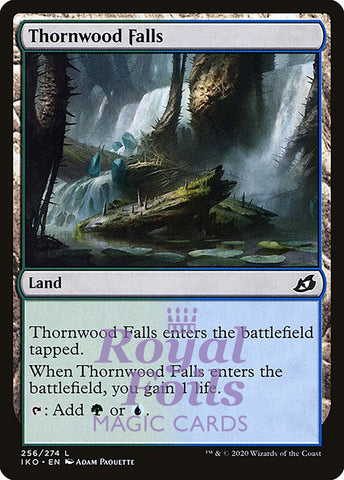 Thornwood Falls 4x FOIL IKO MTG Ikoria Common MINT green blue land