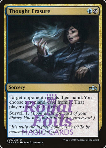 Thought Erasure 2x FOIL GRN MTG Guilds of Ravnica Uncommon MINT blue black