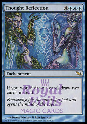 **1x FOIL Thought Reflection** SHM MTG Shadowmoor Rare MINT blue