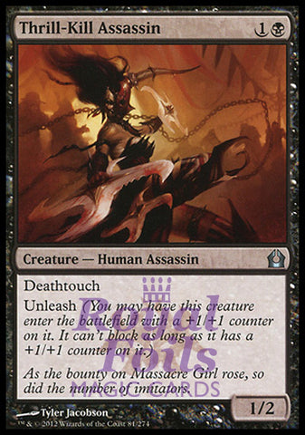 **2x FOIL Thrill-Kill Assassin** RTR MTG Return to Ravnica Uncommon MINT black