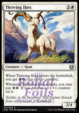 Thriving Ibex 4x FOIL KLD MTG Kaladesh Common MINT white