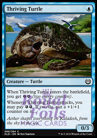 Thriving Turtle 4x FOIL KLD MTG Kaladesh Common MINT blue