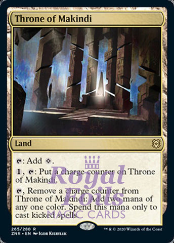 Throne of Makindi 2x FOIL ZNR MTG Zendikar Rising Rare MINT land