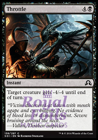 Throttle 4x FOIL SOI MTG Shadows Over Innistrad Common MINT black