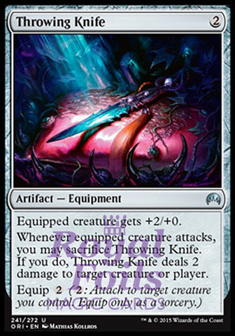 Throwing Knife 4x FOIL ORI MTG Magic Origins Uncommon MINT artifact