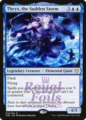Thryx, the Sudden Storm 2x FOIL THB MTG Theros Beyond Death Rare MINT blue