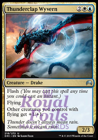 Thunderclap Wyvern 2x FOIL ORI MTG Magic Origins Uncommon MINT white blue