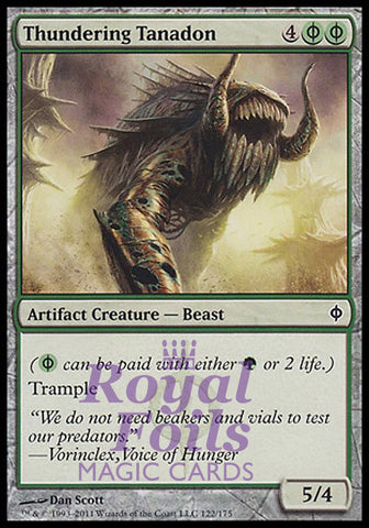 Thundering Tanadon 4x FOIL NPH MTG New Phyrexia Common MINT green artifact