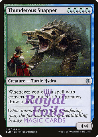 Thunderous Snapper 2x FOIL ELD MTG Throne of Eldraine Uncommon MINT green