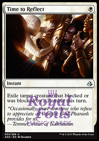 Time to Reflect 2x FOIL AKH MTG Amonkhet Uncommon MINT white