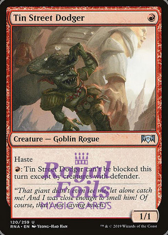 Tin Street Dodger 2x FOIL RNA MTG Ravnica Allegiance Uncommon MINT red