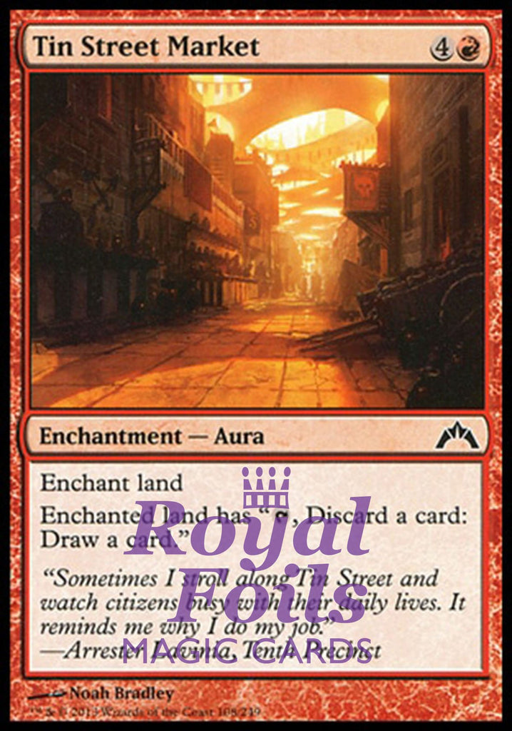Tin Street Market 4x FOIL GTC MTG Gatecrash Common MINT red