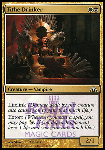 Tithe Drinker 1x FOIL DGM MTG Dragon's Maze Common MINT white black