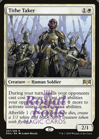 **1x FOIL Tithe Taker** RNA MTG Ravnica Allegiance Rare MINT white