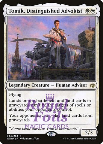 Tomik, Distinguished Advokist 3x FOIL WAR MTG War of the Spark Rare MINT white