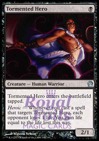 **2x FOIL Tormented Hero** THS MTG Theros Uncommon MINT black