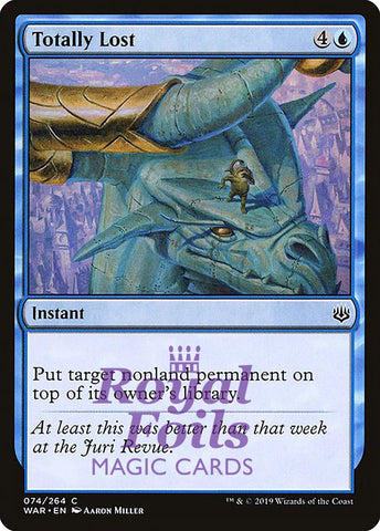 **3x FOIL Totally Lost** WAR MTG War of the Spark Common MINT blue