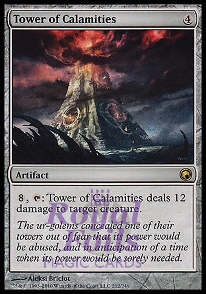 **1x FOIL Tower of Calamities** SOM MTG Scars of Mirrodin Rare MINT artifact