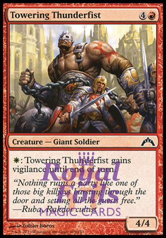 **4x FOIL Towering Thunderfist** GTC MTG Gatecrash Common MINT red