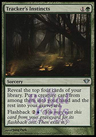 Tracker's Instincts 4x FOIL DKA MTG Dark Ascension Uncommon 3 MINT 1 NM green