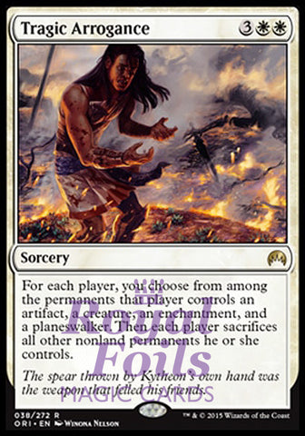 Tragic Arrogance 1x FOIL ORI MTG Magic Origins Rare MINT white