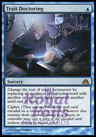 Trait Doctoring 1x FOIL DGM MTG Dragon's Maze Rare MINT blue