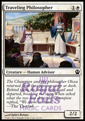 **4x FOIL Traveling Philosopher** THS MTG Theros Common MINT white